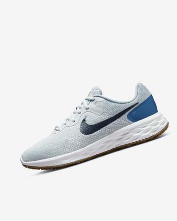 Nike Revolution 6 Plateadas Azules Oscuro Azules Azules | MX 4695